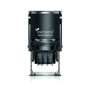 Stampera SR-40D-T24 round self-inking stamp handle 40 mm